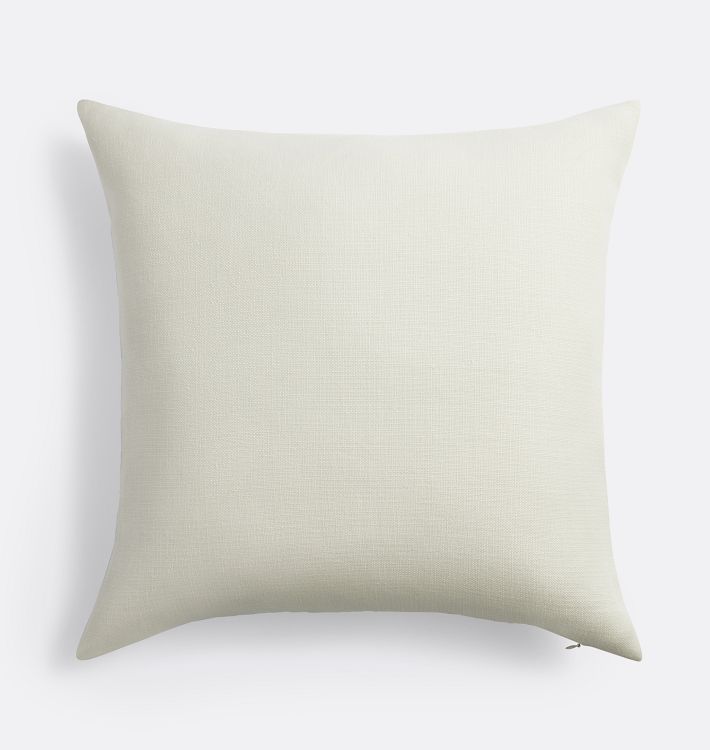 OPEN BOX: Solid Linen Pillow Cover, Ivory - 20&quot; x 20&quot;