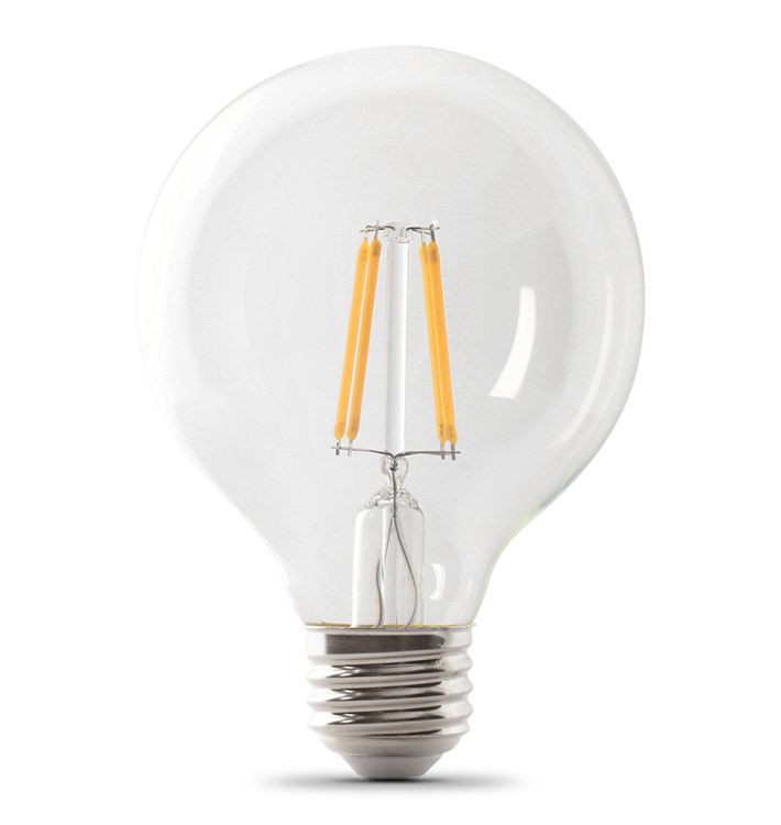 FEIT LED Filament G25 Clear 3.8W 40We Bulb
