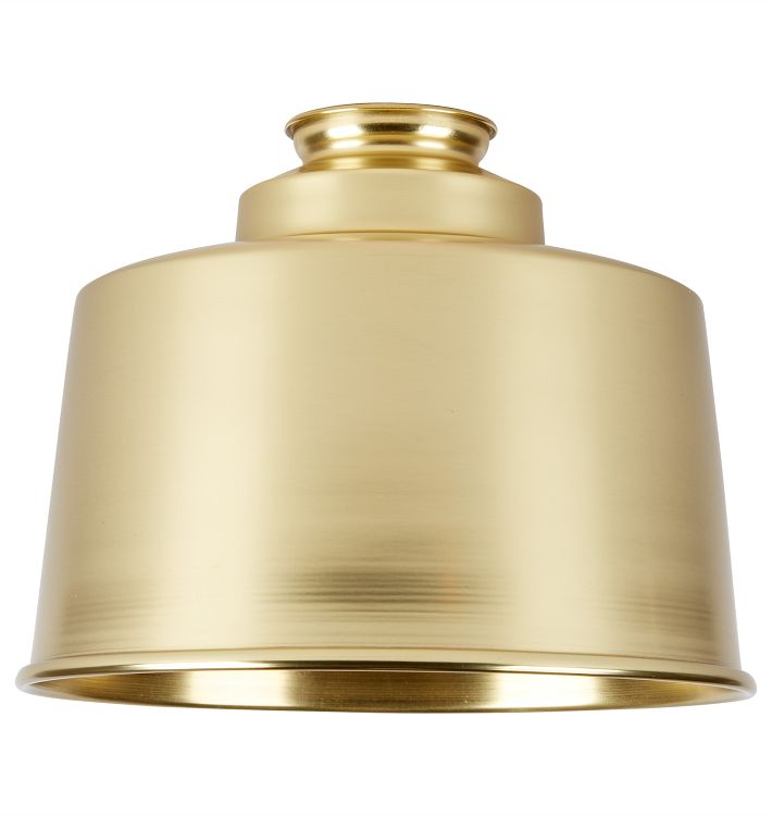 8&quot; Cylinder Shade - Aged Brass