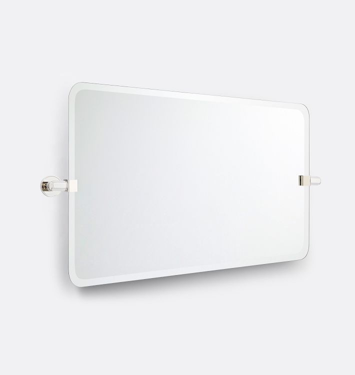 Hassalo Frameless Wide Rectangle Pivot Mirror