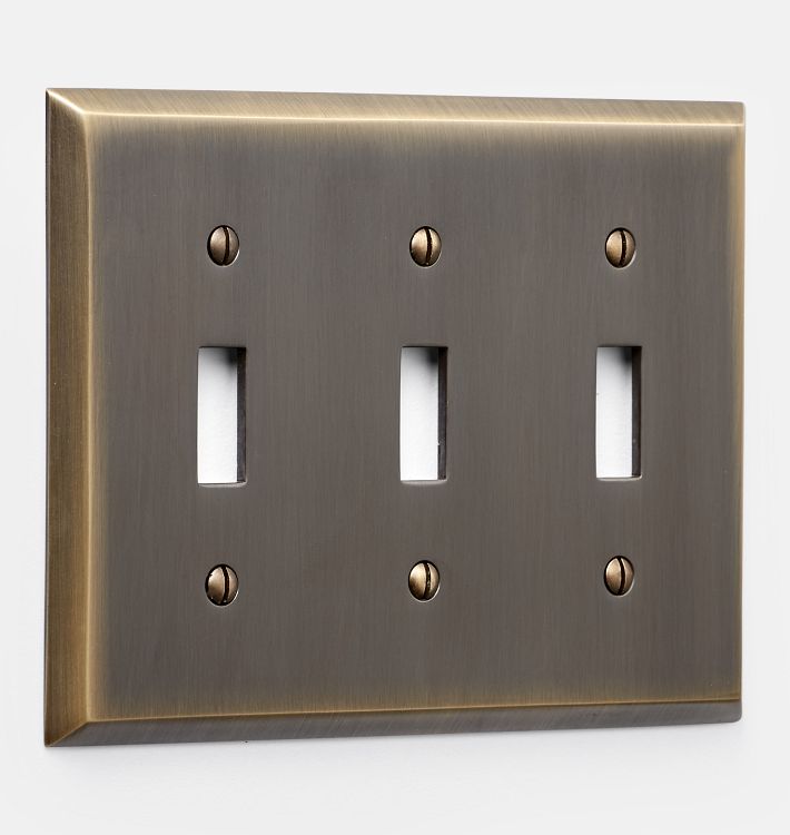 Lewis Triple Toggle Switchplate