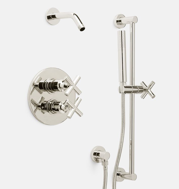 Exposed Thermostatic Shower Set with Handshower and 481 Handle