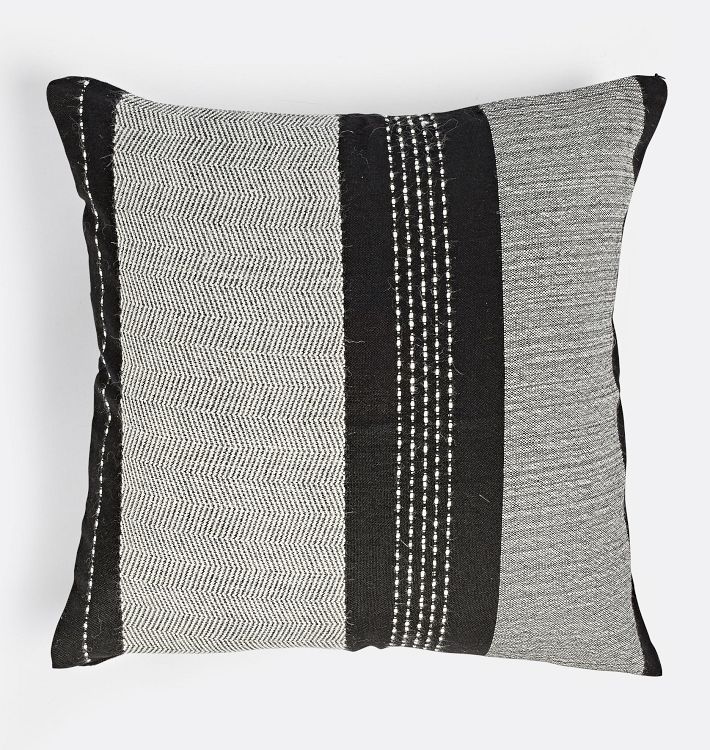 Woven Alpaca Striped Pillow Cover
