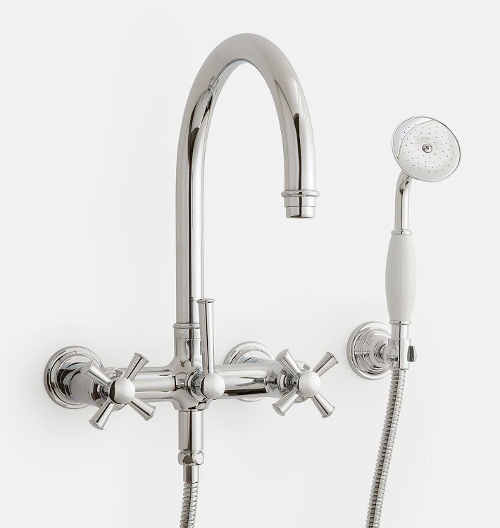 Miramar Wall Mounted Tub Filler With Handshower