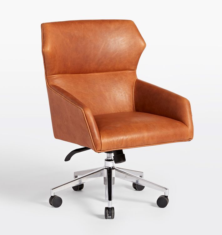 Lents Leather Swivel Office Chair