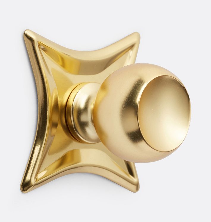 Saturn Cabinet Knob with Star Backplate