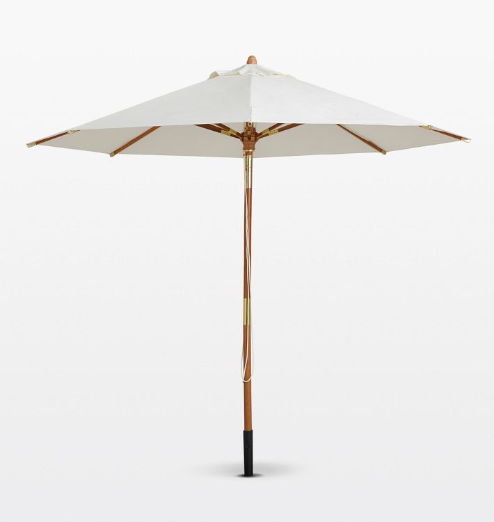 Outdoor Umbrella 9' Round Eucalyptus