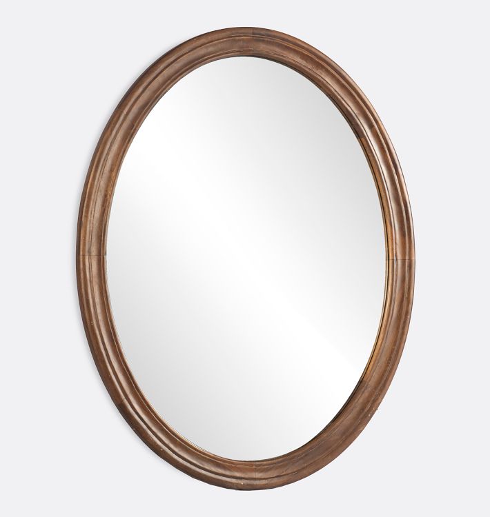 Oscar Wood Frame Oval Mirror