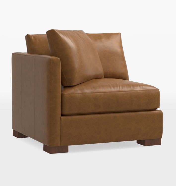 Wrenton Leather Arm Chair Sectional Component