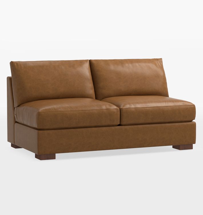 Sublimity Leather Armless Sofa Sectional Component