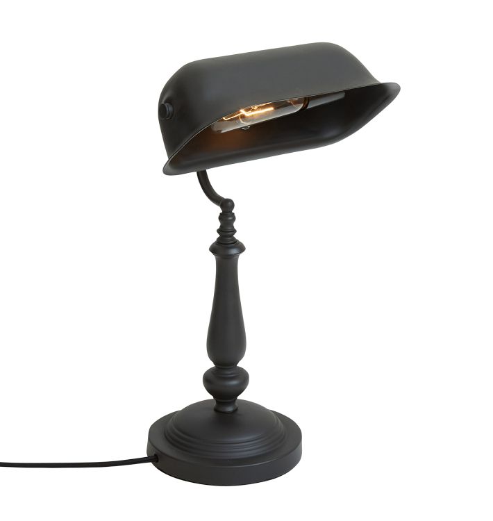 Vintage Steel Banker's Desk Lamp