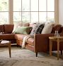 McNary Leather Sectional Arm Sofa