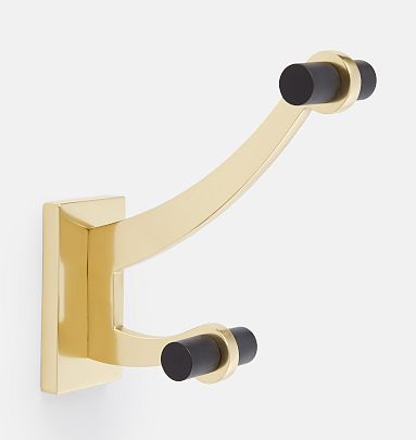 Double Gold Hook- Coat Rack Home Essential by Restoration Hardware