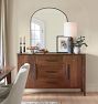 Arched Wide Metal Frame Mirror
