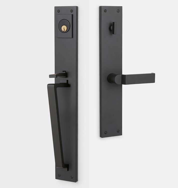 Tabor D-Handle &amp; Lever Exterior Door Hardware Tube Latch Set