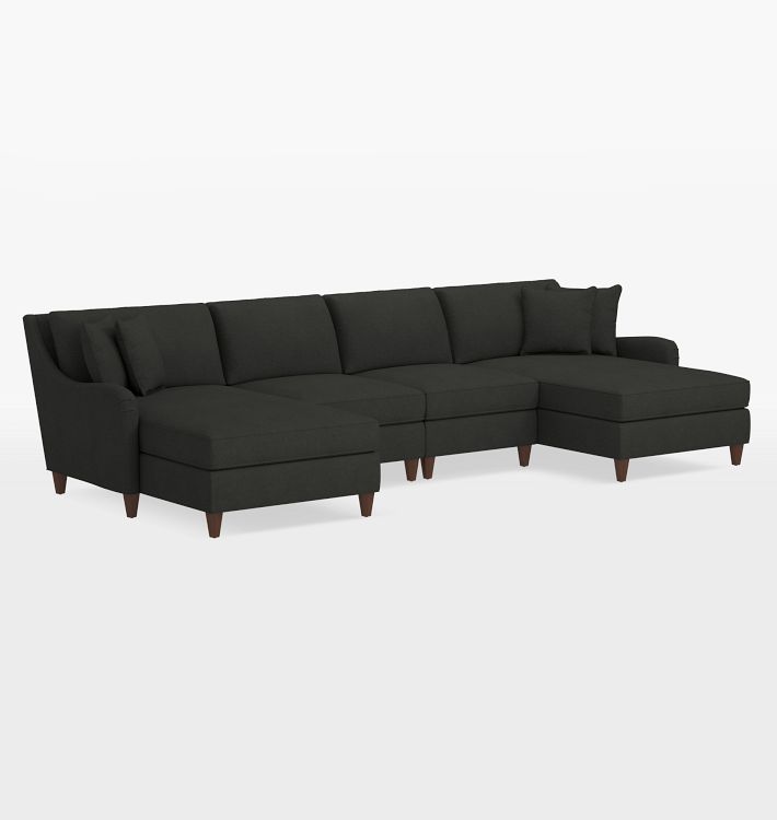 Vailer 4-Piece Double Chaise Sectional Sofa