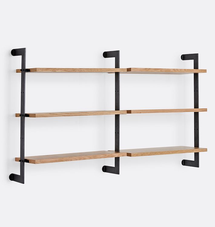Holgate Double Modular Shelf Set with 36&quot; Rails