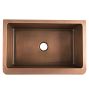 Apron Front Copper Sink - 33&quot; x 21-1/2&quot; x 9-1/2&quot;