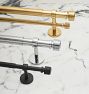 Paulson Adjustable Brass Drapery Rod Set