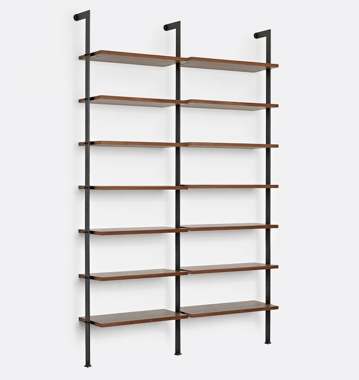 Holgate Modular Double Shelf Set with 96&quot; Rails