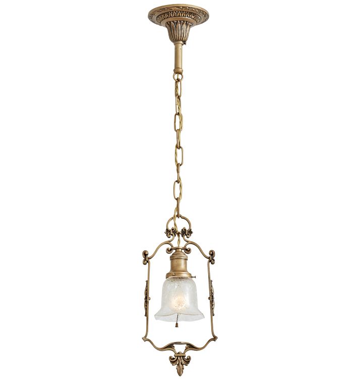 Classical Revival Pendant w/ Etched Shade