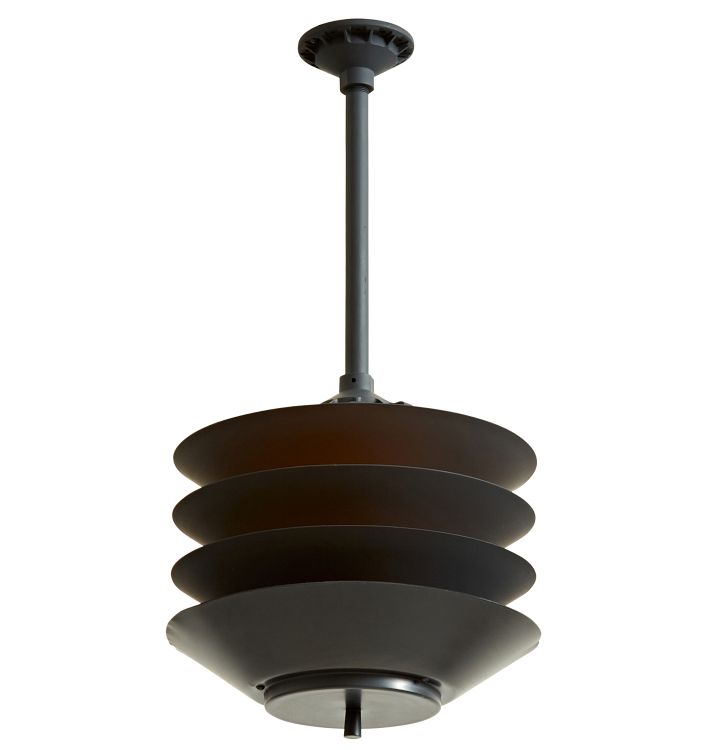 Mid-Century Tiered Reflector Pendant