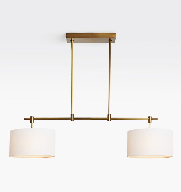 Adeline 44&quot; Linear 2-Light Pendant