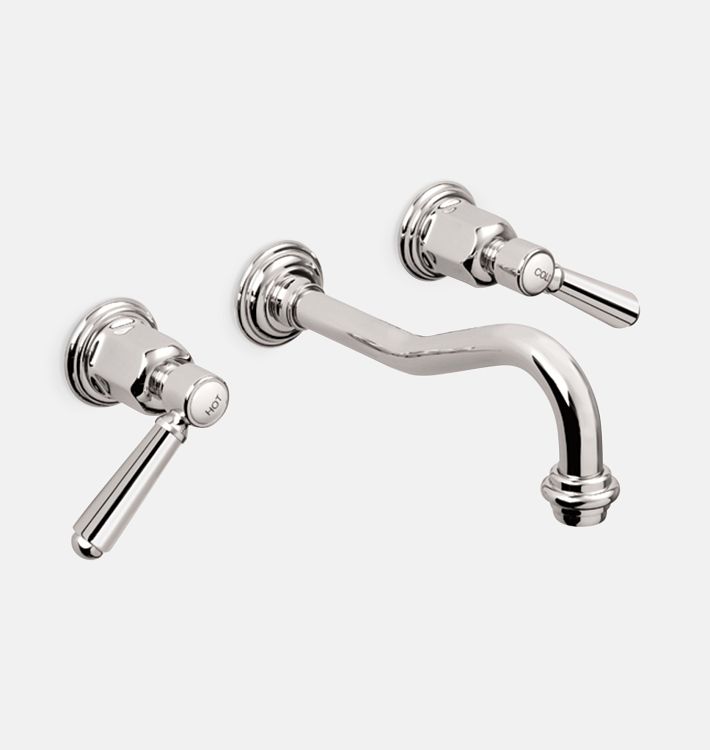 Montecito Lever Handle Widespread Wall Mount Faucet