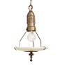 Petite Vintage Pendant with Milk Glass Diffuser by Miller