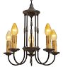 Vintage 5-Light Candle Chandelier