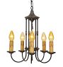 Vintage 5-Light Candle Chandelier