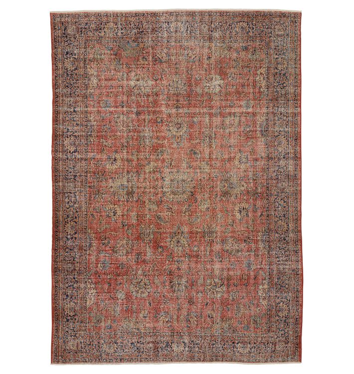 Vintage Turkish Hand-Knotted Rug, 11 x 8