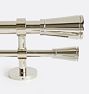 Altona Adjustable Brass Drapery Rod Set