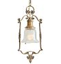 Classical Revival Pendant w/ Etched Shade