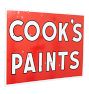 Cook's Paint's Porcelain Sign