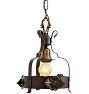 Classical Revival Bare Bulb Pendant