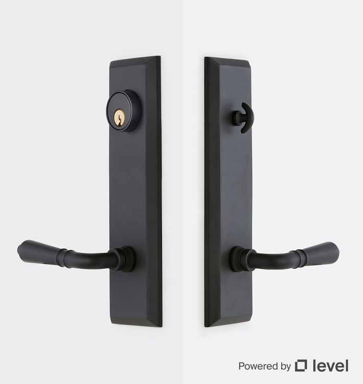 Putman Ext Traditional Lever Tube Latch Door Set with Level Bolt, Smart home technology