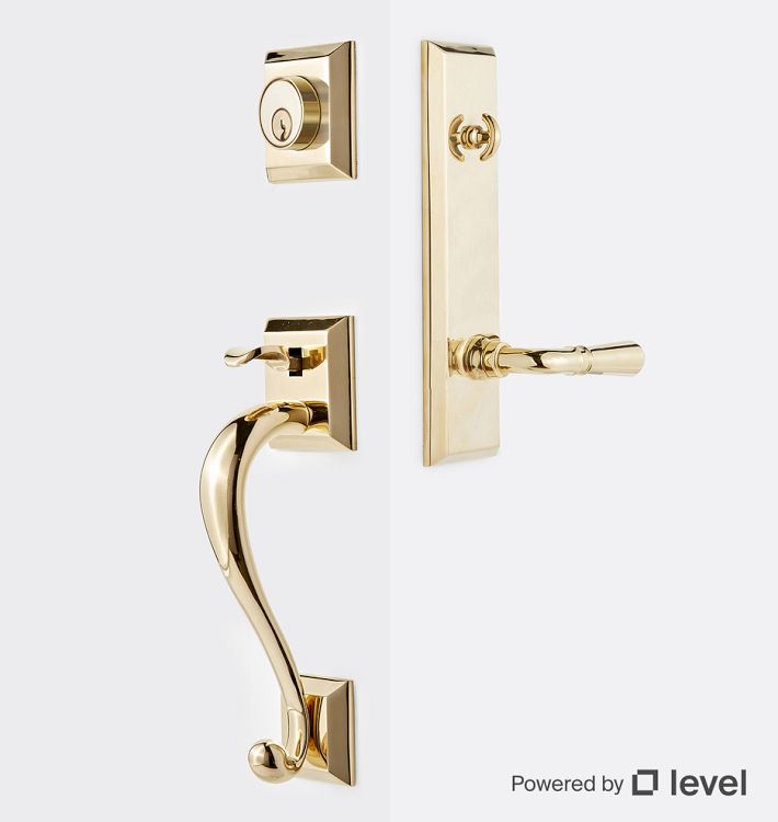 Coleman Exterior Beaded Lever Tube Latch Door Set with Level Bolt, Smart home technology