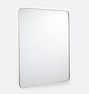 Rounded Rectangle Metal Framed Mirror - Polished Nickel
