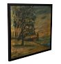 Vintage Folk Expressionist Agrarian Painting