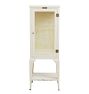 Vintage White Steel Medical Cabinet