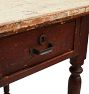 Vintage 3-Drawer Kitchen Table with Painted Top