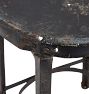 Vintage Industrial Angle Steel Stool with Perforated Seat