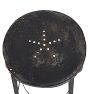 Vintage Industrial Angle Steel Stool with Perforated Seat