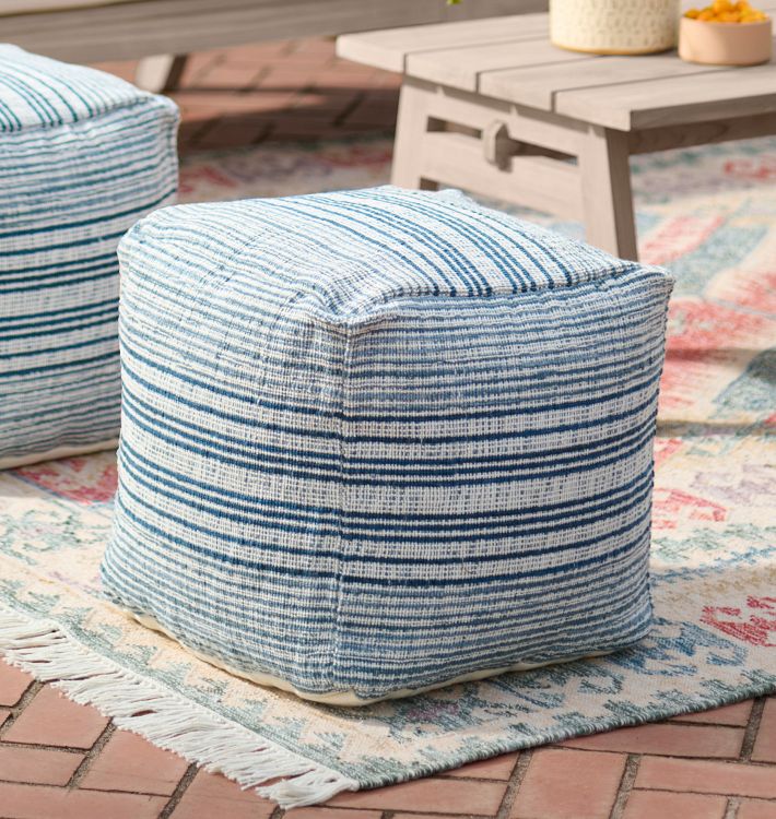 Small outdoor deals pouf