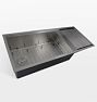 Cannon Stainless Steel Single Workstation Kitchen Sink with Drainboard