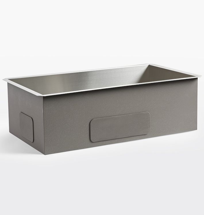 Holt Stainless Single Kitchen Sink - 32&quot; x 18&quot;