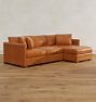 Wrenton Leather 2-Piece Chaise Sofa