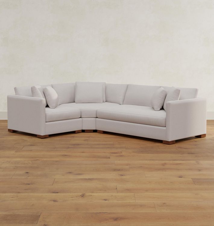 Wrenton 3-Piece Bench Cushion Arm Sofa with Wedge Corner