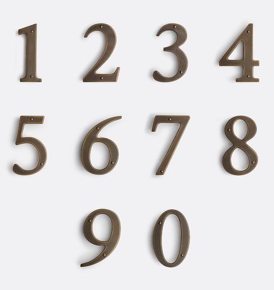 Jerico House Numbers Rejuvenation